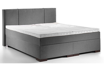 Einzelstck: Boxspringbett Wasserbett mit Valencia-Kopfteil